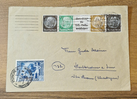 Germany Cover 1944. From Munich to Hofkirchen.