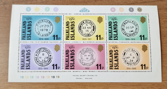 Falkland Islands Minisheet Stamps 1980. International Stamp Exhibition, London. Sc: FK 304