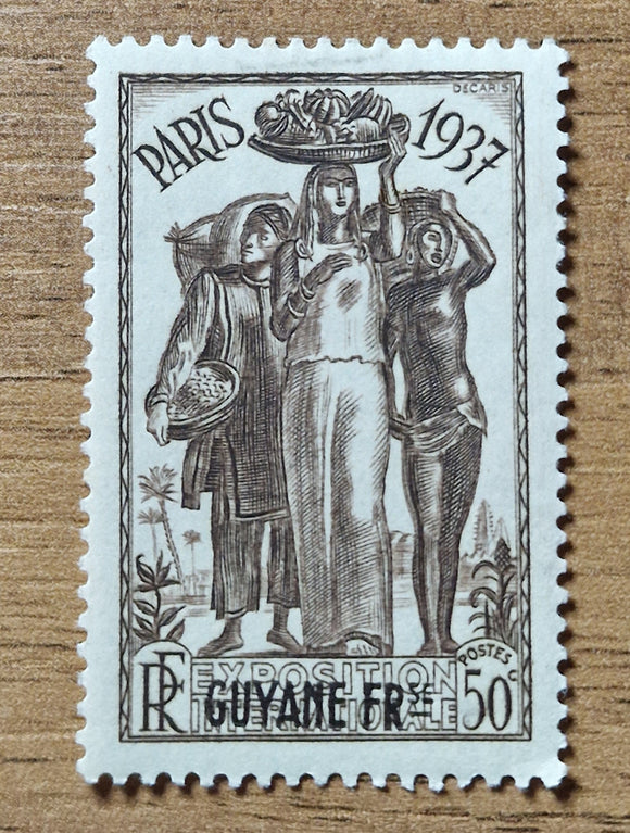 French Guiana Stamp 1937. International Exhibition in Paris. Yt: FR-GY 146. Mint Hinged.