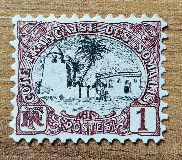 French Somaliland 1903. Mosque Tadjoura. Yt: FR-SO 53. Mint Hinged.