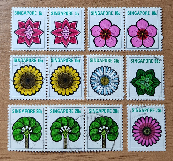 3454//90 - 2000-2001 Flowers, 16 stamps - Mystic Stamp Company