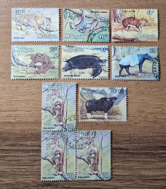 Malaysia Stamps 1979. Wildlife. Sc: MY 175/82. Used.