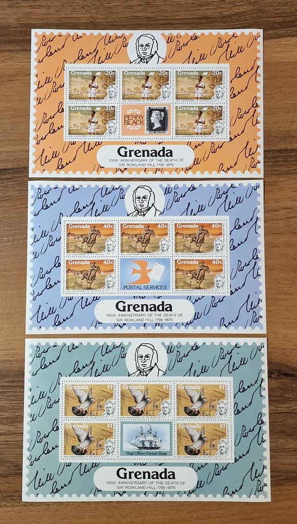 Grenada Minisheet Stamps 1979. Sir Rowland Hill. Mint.