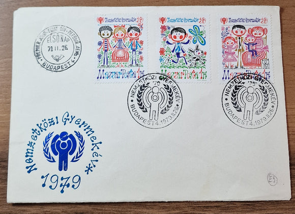 Hungary First Day Cover 1979. International Year of the Child. Mi: HU 3336/8